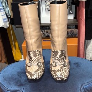Gucci Snakeskin Boots